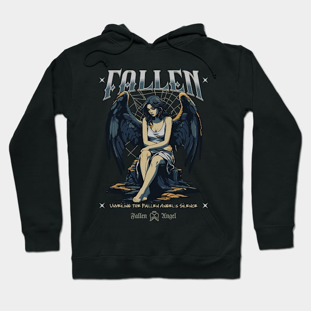 Fallen Angel" Graphic T-Shirt Hoodie by Dark Planet Tees